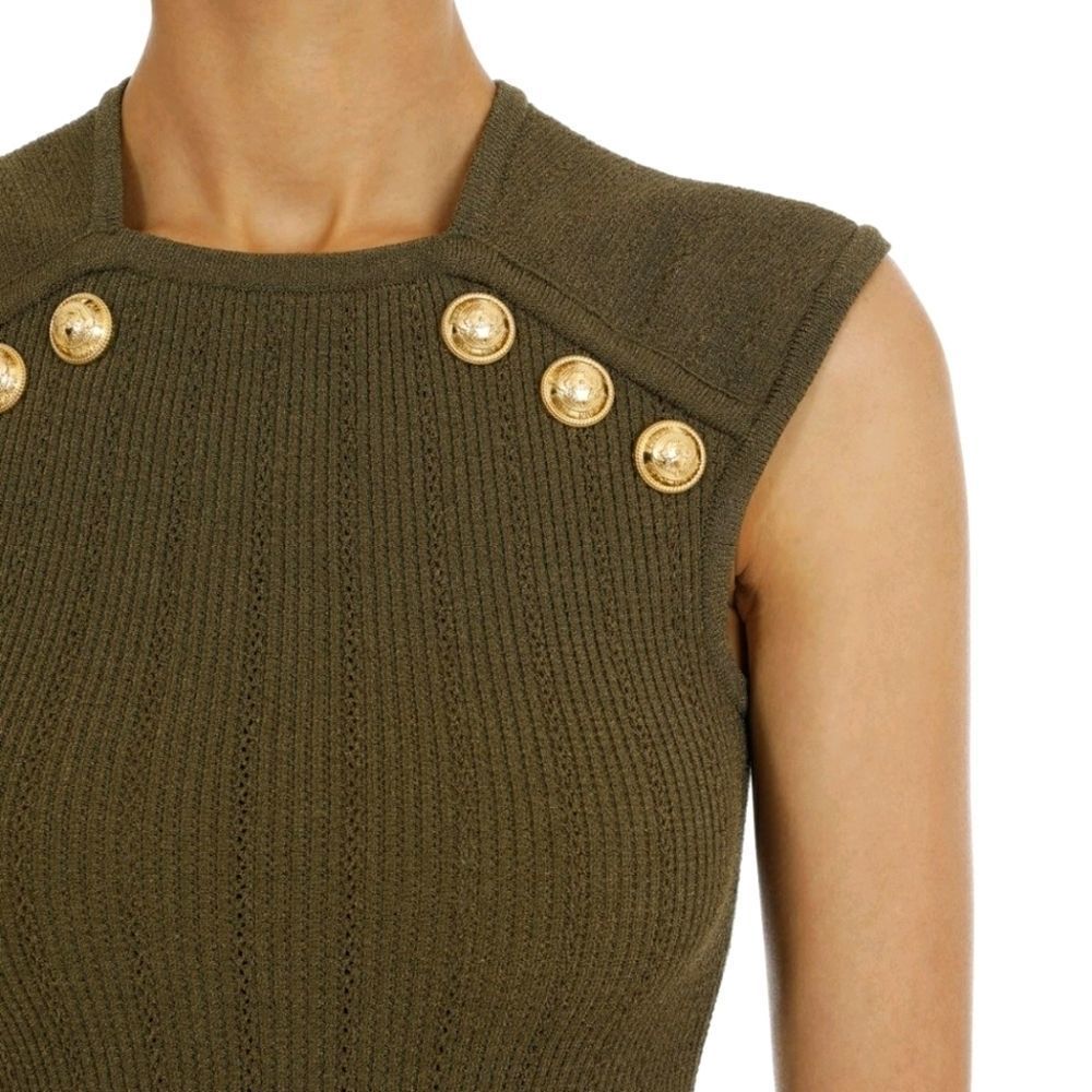 Authentic Balmain Button Detail Top - Picture 3 of 6